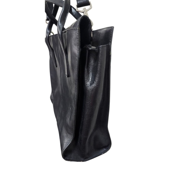 Wilsons Leather Pelle Studio Black Business Briefcase Laptop Handbag - Picture 7 of 16